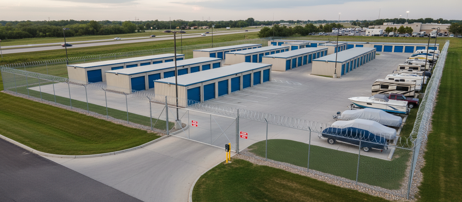 Aerial view of Chinook Storage facility